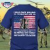 I Was Once Willing To Give My Life For What This Country Stood For now I’d give my life to protect my family this country has become Veteran Day American Boots US flag