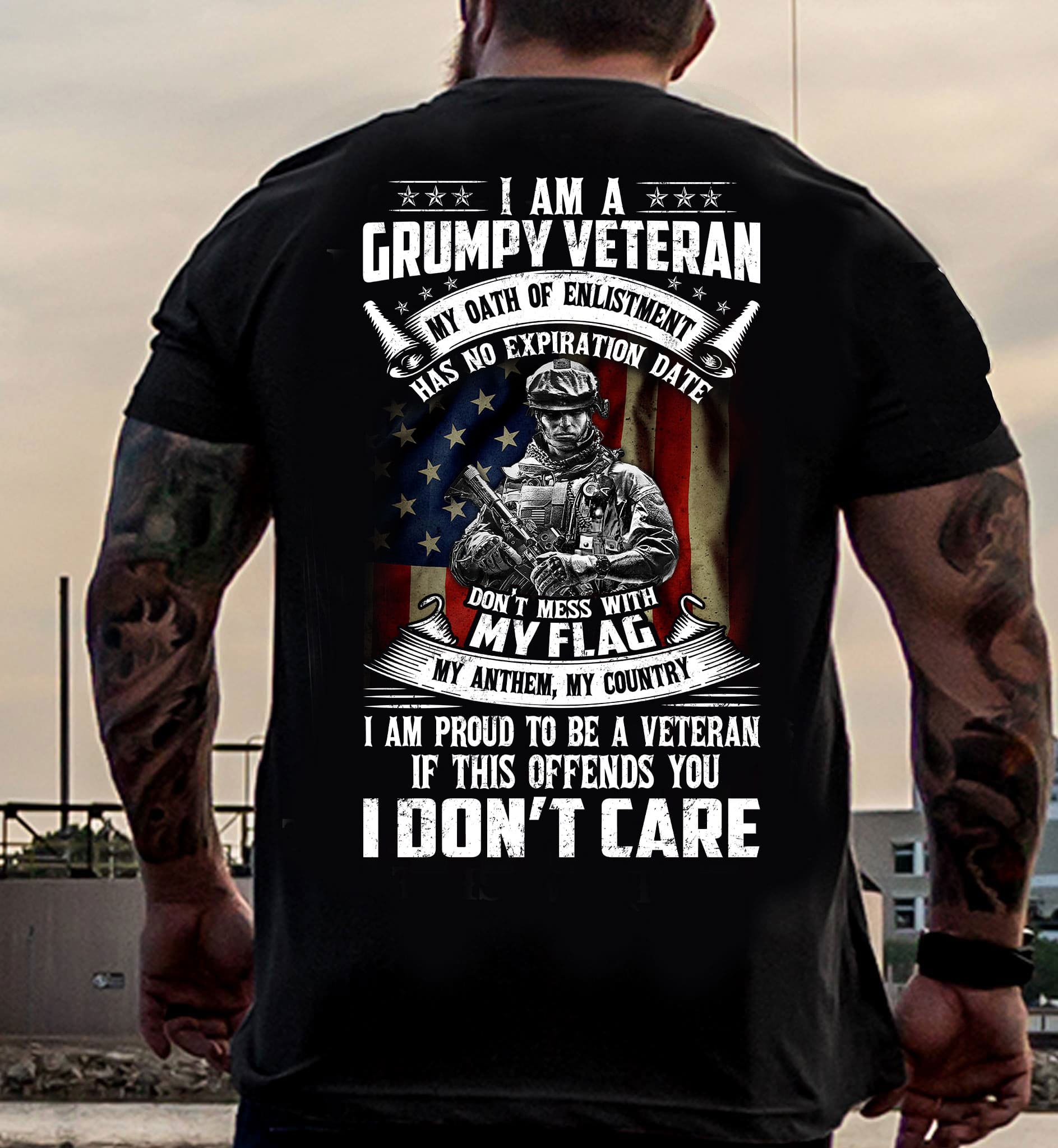 I am a grumpy veteran I don't regret I am proud to be a veteran if this offends you I don't care American flag I am a grumpy veteran I don't regret I am proud to be a veteran if this offends you I don't care American flag