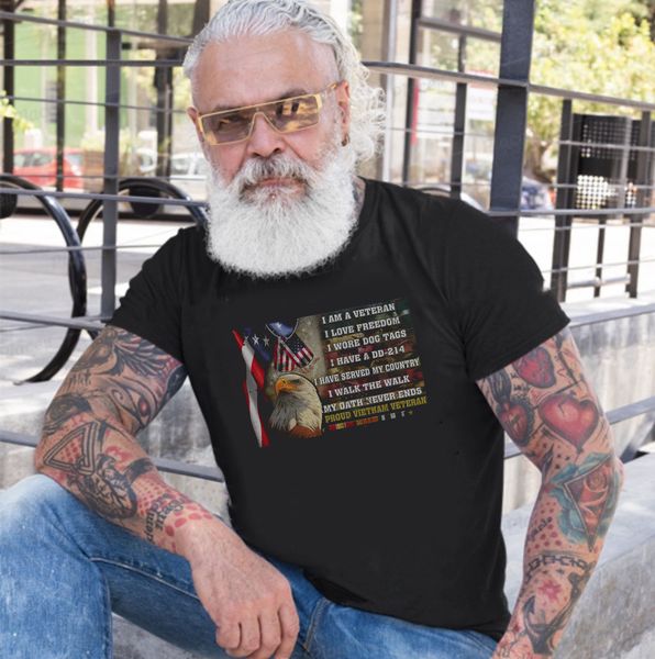 I am a veteran I love freedom I wore dog tags I have a DD214 my dath never ends proud Vietnam veteran eagle American flag I am a veteran I love freedom I wore dog tags I have a DD214 my dath never ends proud Vietnam veteran eagle American flag