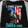I come from the nation under god – America flag and horse