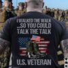 I walked the walk so you could talk the talk US veteran American flag military shoes