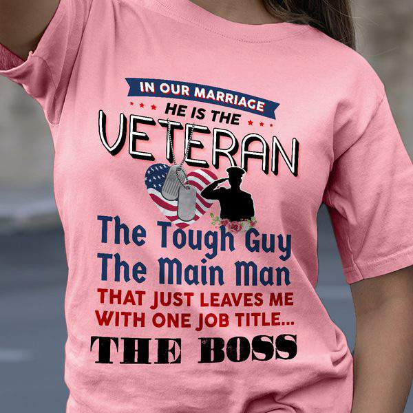 In Our Marriage He Is The Veteran The Tough Guy The Main Man That Just Leaves Me With One Job Title The Boss In Our Marriage He Is The Veteran The Tough Guy The Main Man That Just Leaves Me With One Job Title The Boss