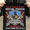 It takes a special person to risk so much for people who care so little American dog tag guns veteran day