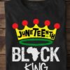 Juneteenth black King crown African American freedom