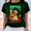 Juneteenth strong black girl African American freedom