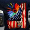 LGBT Hand, American Flag – This is me meant to be i am who i’m i am bruised i am brave