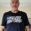 Land of the free Home of the brave – America free country, America flag