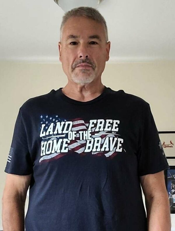 Land of the free Home of the brave – America free country, America flag