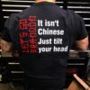 Let’s go bradon it isn’t chinese just tilt your head