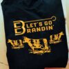 Let’s go brandin – Let’s go brandon, Cow graphic T-shirt, fvck Joe Biden T-shirt