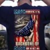 Machinists backbone of America – American machinist, America flag