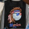 Merica – American golf man face, America loves playing golf