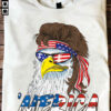 Merica cool eagle with glasses Independence day