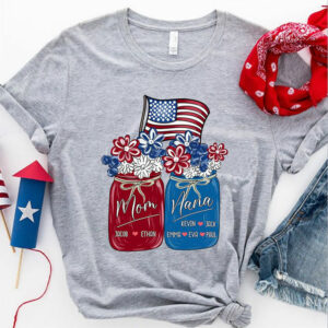 Mom nana – Mother’s day gift, America flag