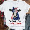 Moorica fuck yeah – America flag and cow