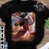 Moose and eagle – America flag, moose lover
