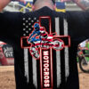 Motocross, dirt bike racer – America flag