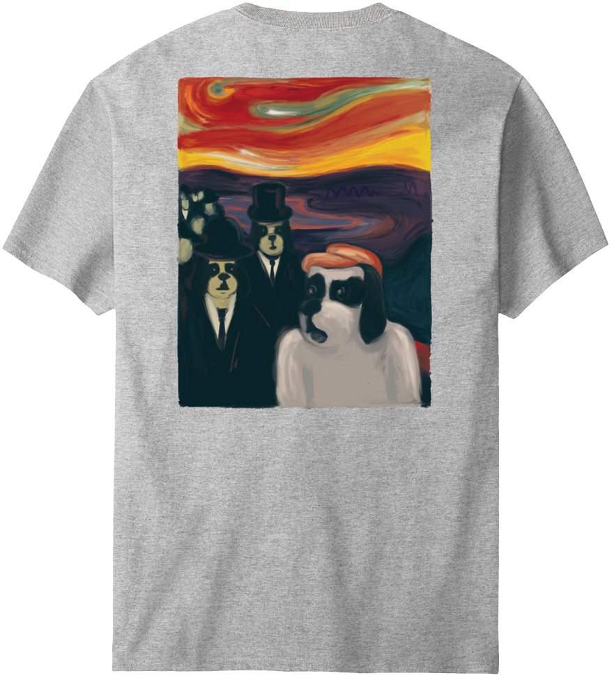 Munch Dogs In Hats T-Shirt Munch Dogs In Hats T-Shirt