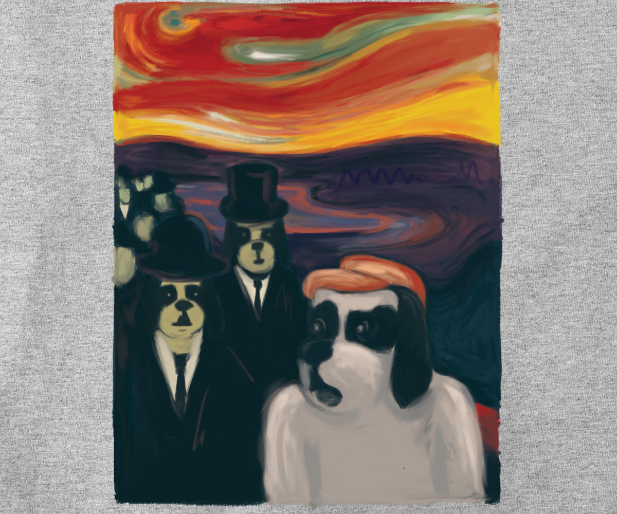 Munch Dogs In Hats T-Shirt Munch Dogs In Hats T-Shirt
