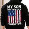 My Son Has Your Back Proud Navy Dad, American Flag, Independence Day, 4th Of July