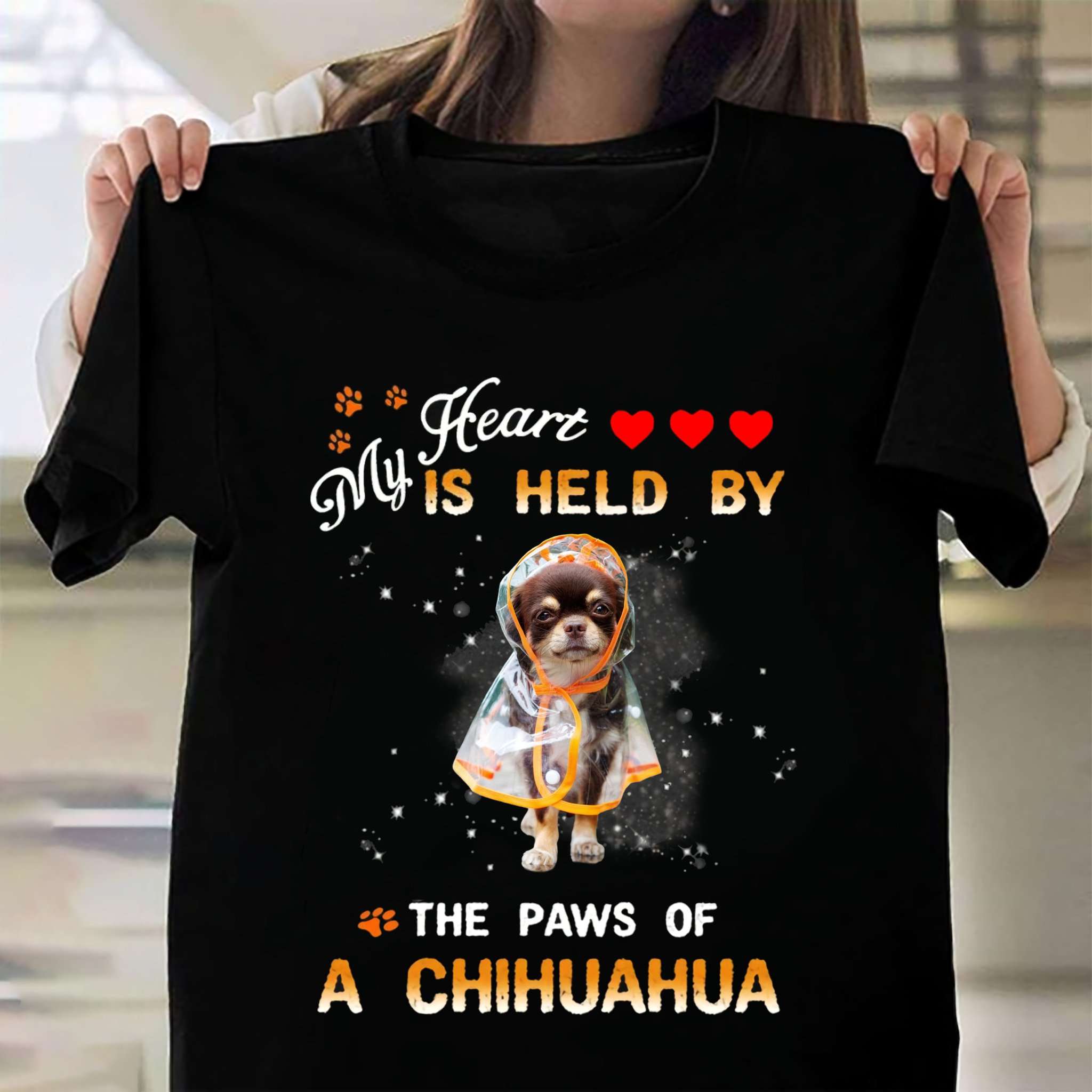 My heart is held by the paws of a Chihuahua - American loves Chihuahua My heart is held by the paws of a Chihuahua - American loves Chihuahua