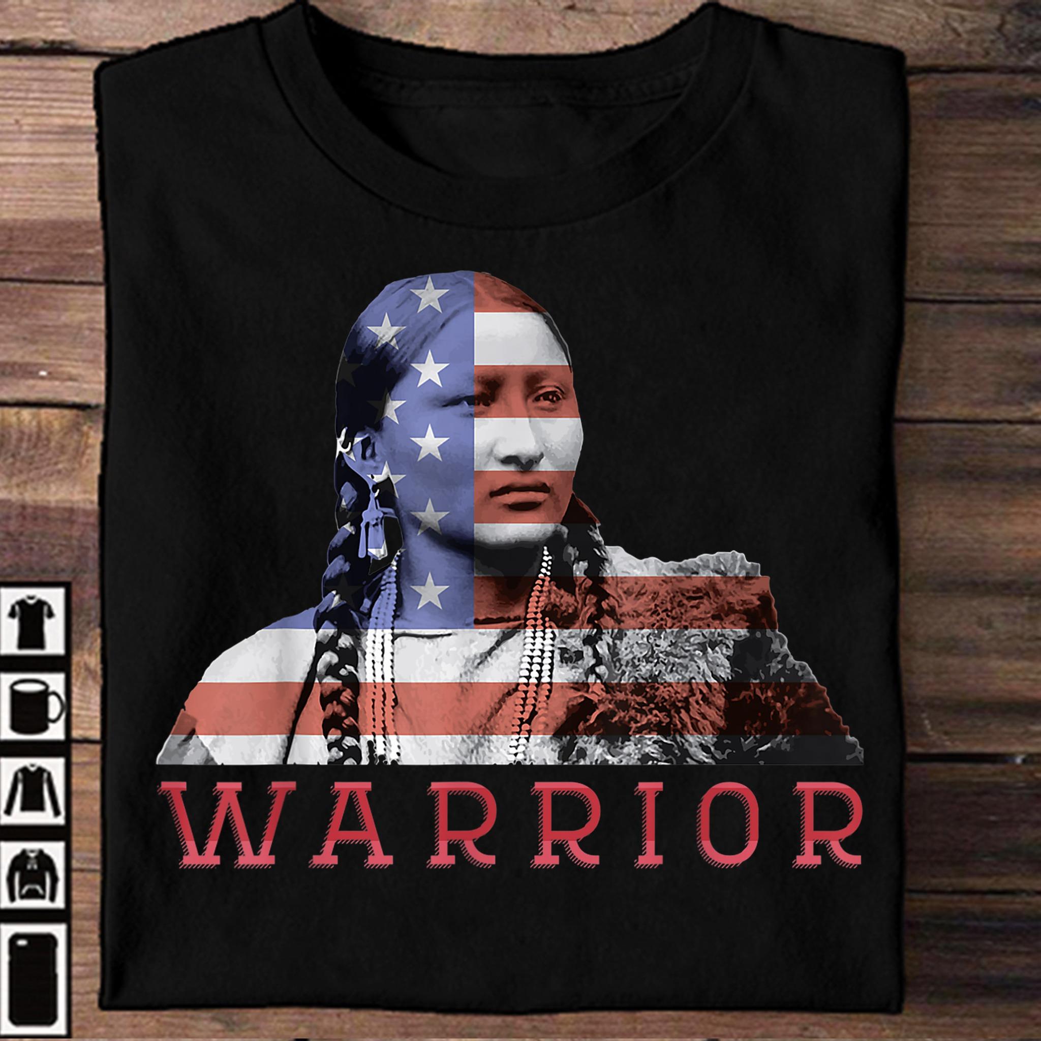 Native American girl - Native American warrior, indigenous people Native American girl - Native American warrior, indigenous people