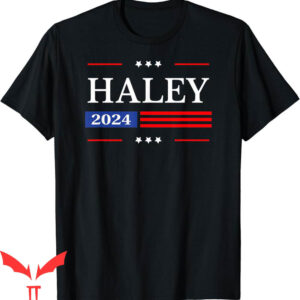 Nikki Haley T-Shirt 2024 American Flag Usa Flag Haley