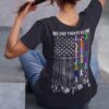 No one fight alone – Police, veteran, emergency medical technician, America flag