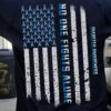 No one fights alone – Diabetes awareness, America flag