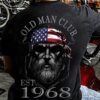 Old man club est 1968 – Man with america flag