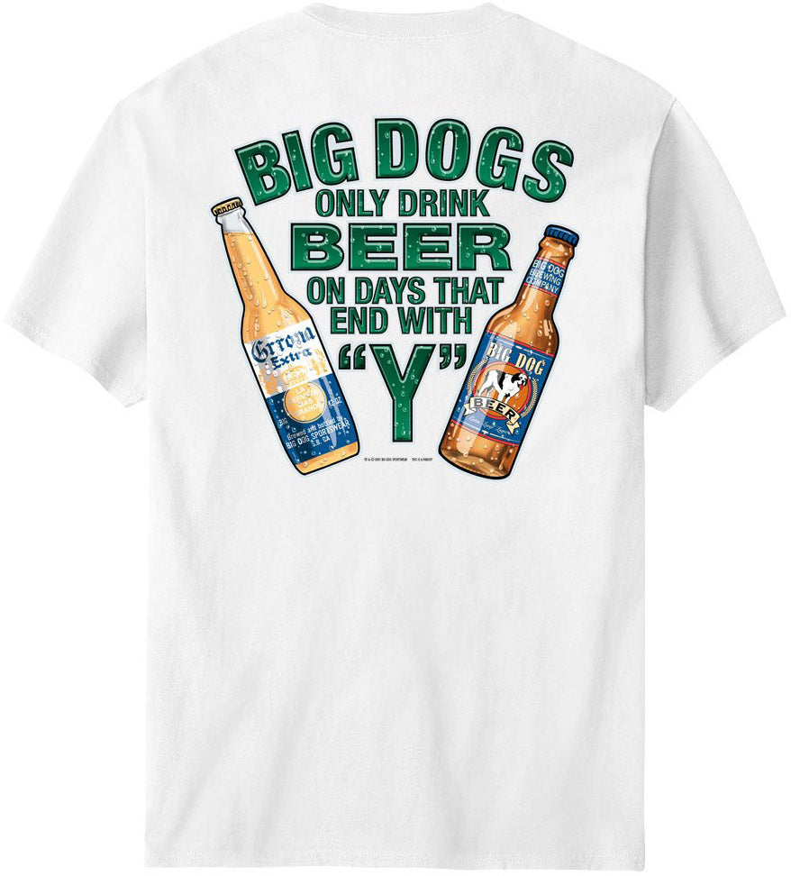 Only Drink Beer On Days That End In Y T-Shirt Only Drink Beer On Days That End In Y T-Shirt