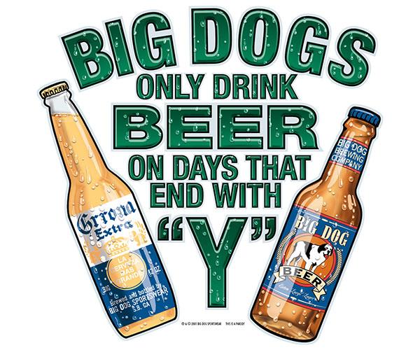 Only Drink Beer On Days That End In Y T-Shirt Only Drink Beer On Days That End In Y T-Shirt