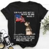 Our flag does not fly because the wind moves it – America flag, Tramp dog lover