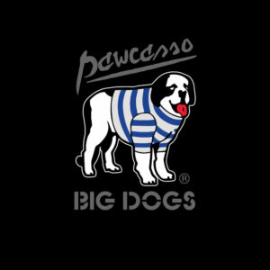 Pawcasso Black White Dog T Shirt 4