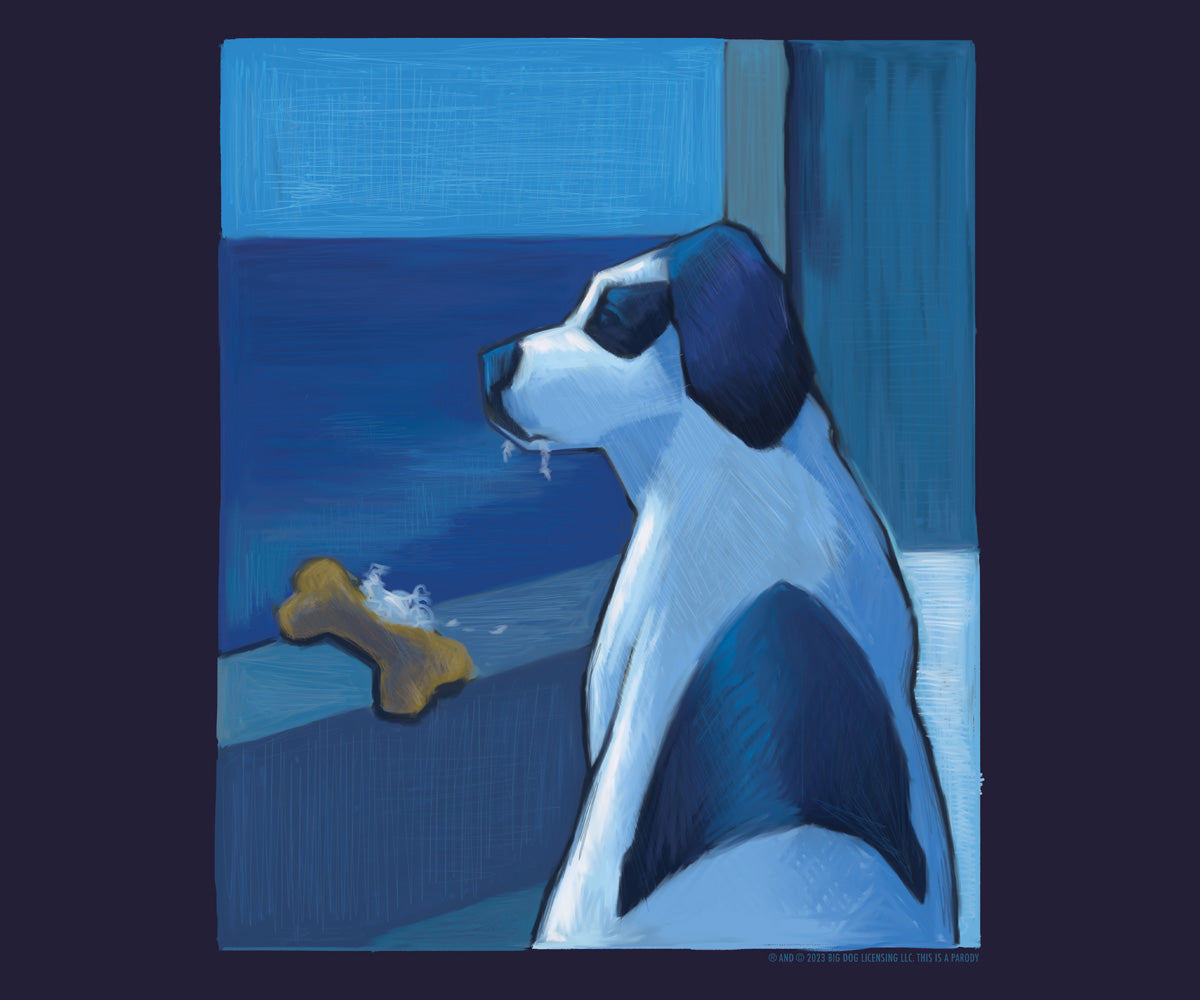 Pawcasso Blue Dog T-Shirt Pawcasso Blue Dog T-Shirt