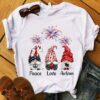 Peace love autism – America flag, autism awareness