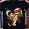 Shih Tzu dog and rose – Dog lover, America flag