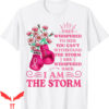 Stand Up To Cancer T-Shirt I’m The Storm Boxing Warrior Pink