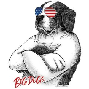 Stars & Stripes Bad Dog T-Shirt