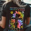 Sunflower Dogs God’s Cross – I’m a simple woman i believe in jesus i love dogs and america