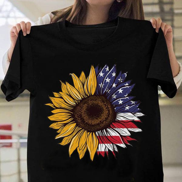 Sunflower Shirt, American Shirt Sunflower Shirt, American Shirt