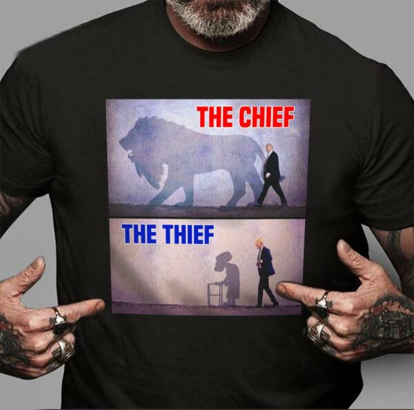 The chief – The thief, Donald Trump the lion versus Joe Biden the old man