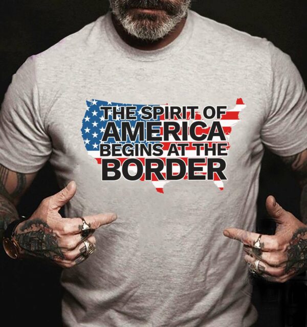 The spirit of America begins at the border – America Flag