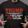 Trump 2024 Build A Great America Back To The Top Better Than Biden