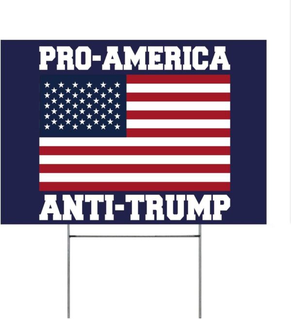 Trump 2024 Yard Sign Anti Trump Pro-Biden
