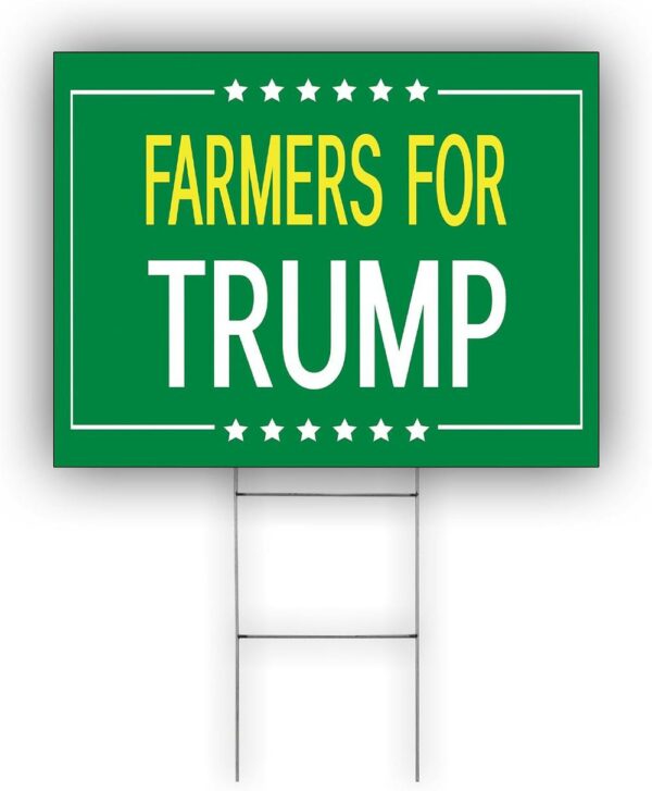 Trump 2024 Yard Sign Farmers For Trump Coroplast 2024