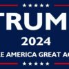 Trump 2024 Yard Sign Flag Supporter Vote American
