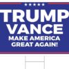 Trump 2024 Yard Sign Make America Great Again Blue