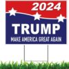 Trump 2024 Yard Sign Make America Great Again Outdoor