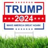 Trump 2024 Yard Sign Make America Great Again Political